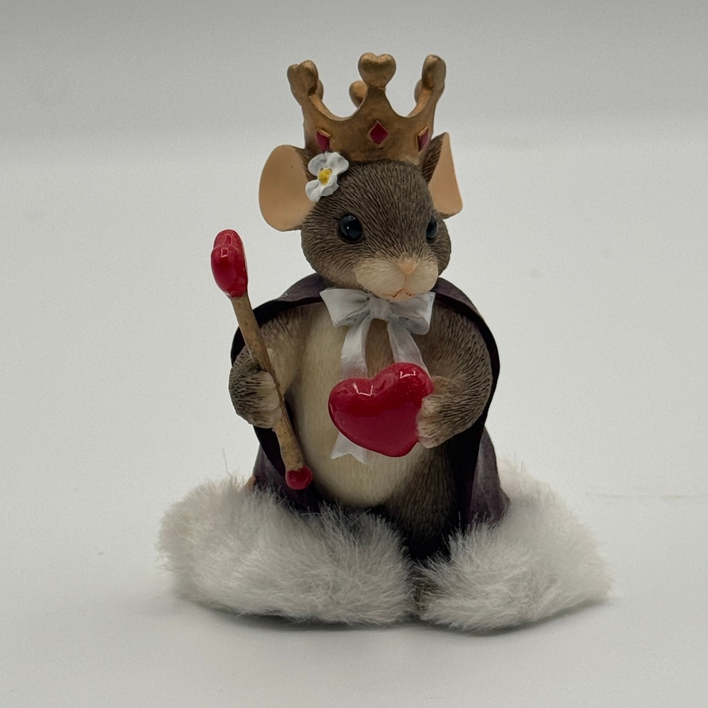 Fitz and Floyd Charming Tails Queen Of My Heart Mouse Figurine 84/114 Boxed